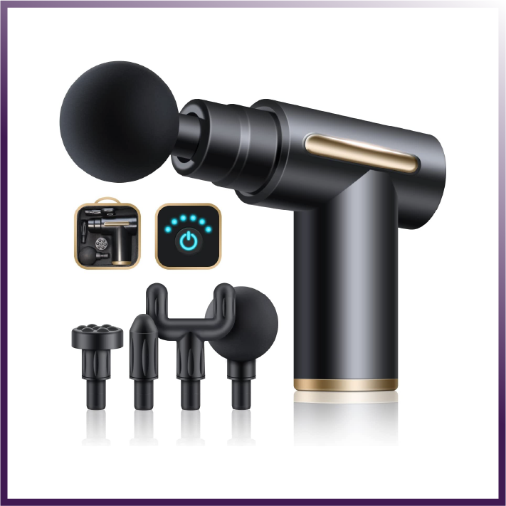Muscle Massage Gun — Deep Tissue Relief, Multiple Speeds & Heads