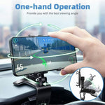 Universal Car Phone Mount — 360° Rotation, One-Hand Operation, Fits All Phones