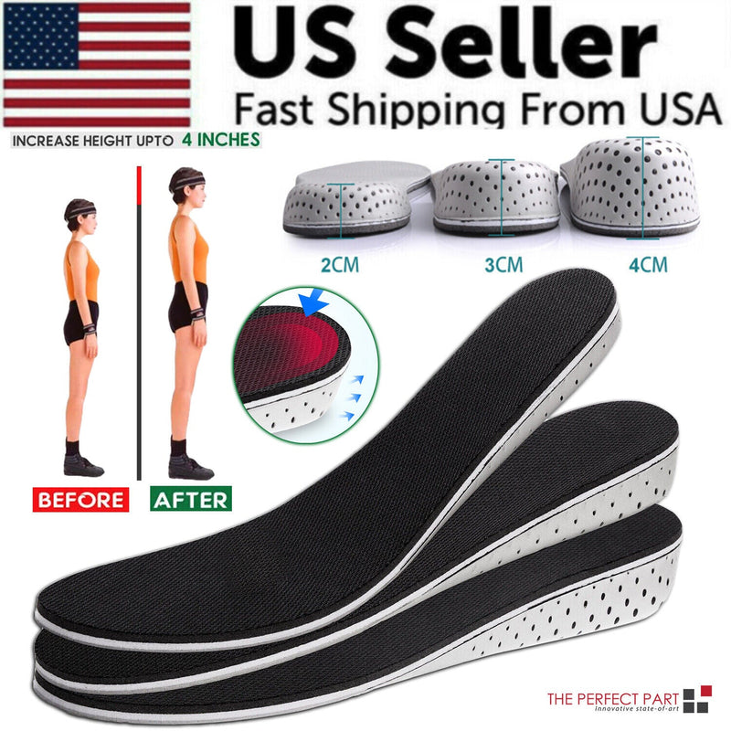 Invisible Height Increase Insoles — Add Up to 3 Inches, Fits Any Shoe