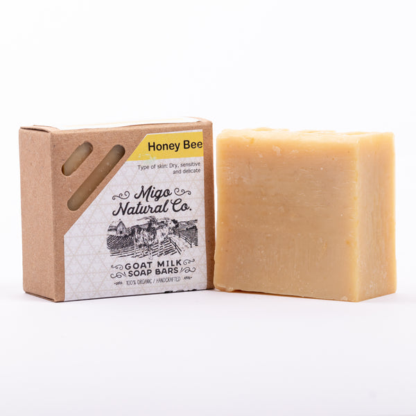 Honey Bee Soap — Raw Honey & Beeswax, Moisturising, Natural Antibacterial