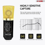 5Core Podcast Microphone Bundle — Condenser Mic, Arm, Shock Mount & Pop Filter