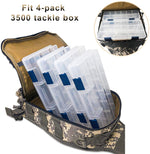 LUXHMOX Fishing Tackle Backpack — Waterproof, Rod Holders, 5+ Compartments