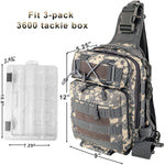 LUXHMOX Fishing Tackle Backpack — Waterproof, Rod Holders, 5+ Compartments