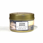 Ocean Breeze Soy Wax Candle — Long Burn, Clean Scent, Zero Soot