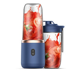 Portable USB Juice Blender — Twin Gear, 6 Blades, 15 Blends Per Charge