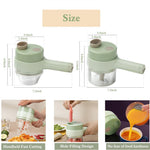 4-in-1 Electric Vegetable Slicer — Chop, Dice, Slice & Shred in Seconds