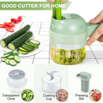 4-in-1 Electric Vegetable Slicer — Chop, Dice, Slice & Shred in Seconds