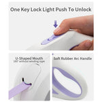 Retractable LED Dog Leash — Safe Night Walks, One-Button Lock, Tangle-Free