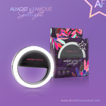 Spotlight Selfie Ring Light — Clip-On, 3 Color Modes, 10 Brightness Levels