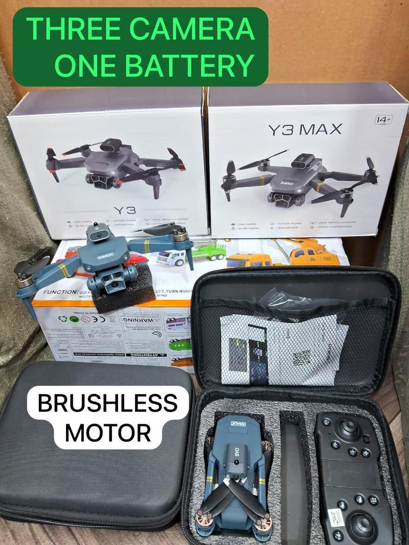Y3 MAXX Drone — 3 Cameras, Altitude Hold, Foldable & Beginner Friendly