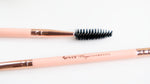 Majestic 2-in-1 Angled Eyebrow Brush & Spoolie — Precision Fill & Blend