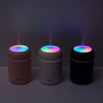 Portable USB Humidifier & Aroma Diffuser — Whisper-Quiet with LED Night Light