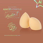 HQ Makeup Blender Sponge 2-Pack — Latex-Free, Airbrushed Finish, Wet or Dry