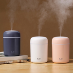 Portable USB Humidifier & Aroma Diffuser — Whisper-Quiet with LED Night Light