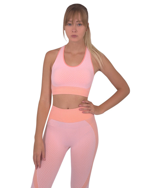 Trois Seamless Sports Bra — No-Chafe, 4-Way Stretch, Removable Padding