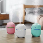 Mini USB Humidifier & Aroma Diffuser — Silent, LED Light, Auto Shut-Off