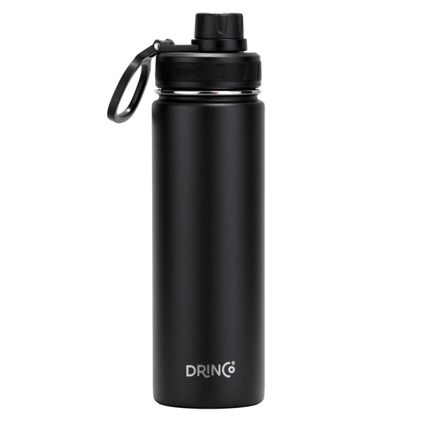 DRINCO® 22oz Stainless Steel Sport Bottle — Stays Cold 24H, Leak-Proof