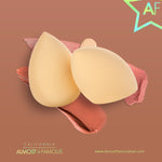 HQ Makeup Blender Sponge 2-Pack — Latex-Free, Airbrushed Finish, Wet or Dry