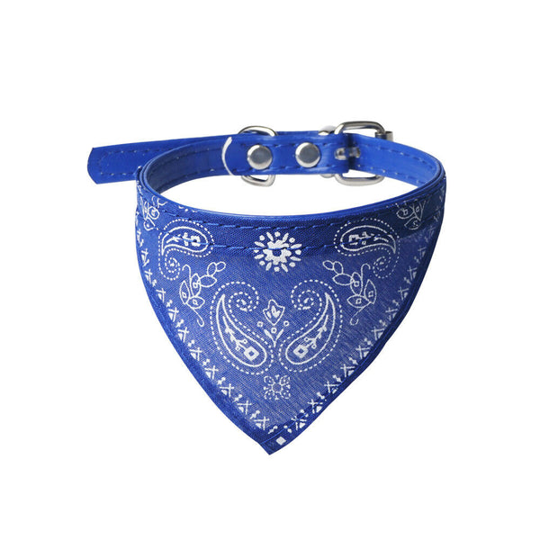 Dog Bandana — Soft Cotton, Adjustable, Washable | Blue